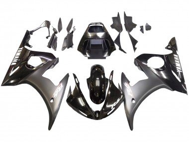 2006-2009 Glossy Black Matte Black White Decals Yamaha YZF R6S Motorcycle Fairings