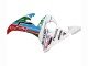 2006-2009 White Blue Green Red Kastinee Dunlop Motul Yamaha YZF R6S Motorcycle Fairings