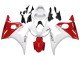 2006-2009 White Red Yamaha YZF R6S Motorcycle Fairings
