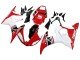 2006-2009 White Red Glossy Black Yamaha YZF R6S Motorcycle Fairing