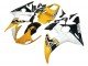 2006-2009 Yellow White Glossy Black Yamaha YZF R6S Motorcycle Fairings