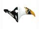 2006-2009 Yellow White Glossy Black Yamaha YZF R6S Motorcycle Fairings