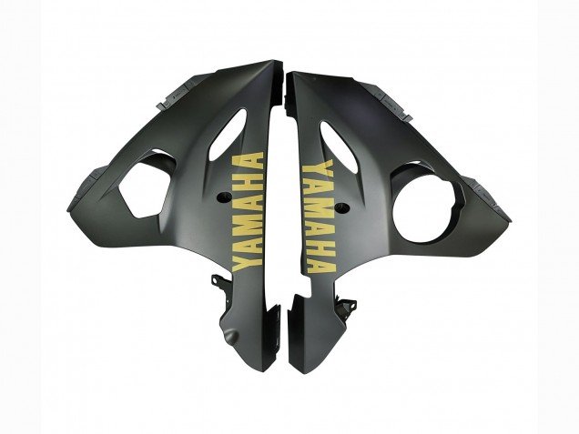 2003-2004 Matte Grey Matte Black Gold Decals Yamaha YZF R6 Motorcycle Fairings