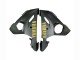 2003-2004 Matte Grey Matte Black Gold Decals Yamaha YZF R6 Motorcycle Fairings