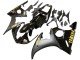 2006-2009 Glossy Black Matte Black Gold Decals Yamaha YZF R6S Motorcycle Fairings
