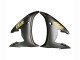 2006-2009 Glossy Black Matte Black Gold Decals Yamaha YZF R6S Motorcycle Fairings