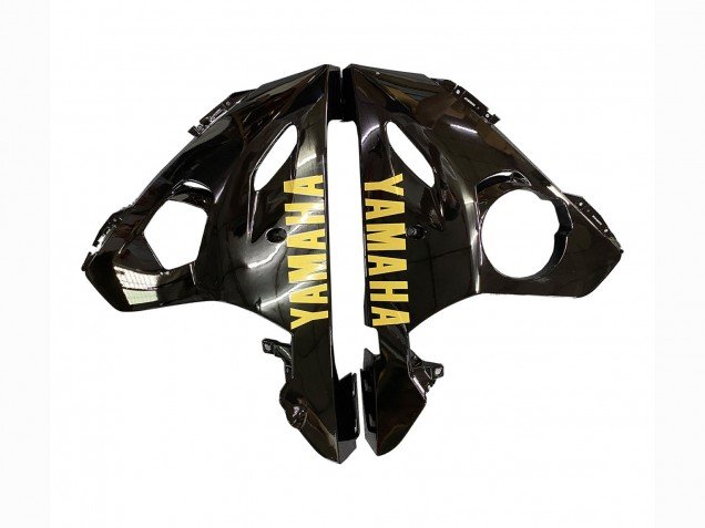 2006-2009 Glossy Black Matte Black Gold Decals Yamaha YZF R6S Motorcycle Fairings