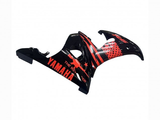 2006-2009 Glossy Black Red Yamaha YZF R6S Motorcycle Fairing