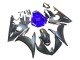2003-2004 Blue Matte Black Yamaha YZF R6 Motorcycle Fairings