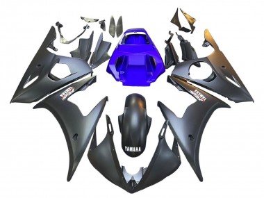 2006-2009 Blue Matte Black Yamaha YZF R6S Motorcycle Fairings