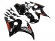 2006-2009 Glossy Black Red Yamaha YZF R6S Motorcycle Fairings