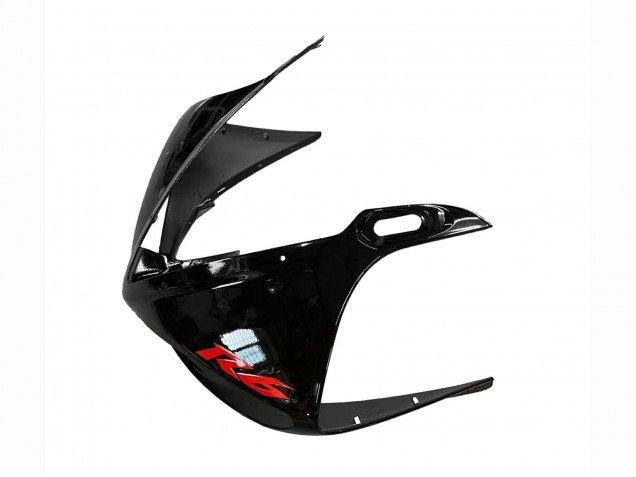 2006-2009 Glossy Black Red Yamaha YZF R6S Motorcycle Fairings