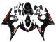 2006-2009 Glossy Black Red Yamaha YZF R6S Motorcycle Fairings