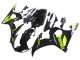 2003-2004 Glossy Black Neon Yellow Yamaha YZF R6 Motorcycle Fairings
