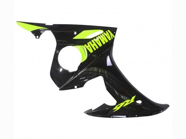 2006-2009 Glossy Black Neon Yellow Yamaha YZF R6S Motorcycle Fairings