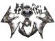 2006-2009 Grey Matte Black Geometric Yamaha YZF R6S Motorcycle Fairings