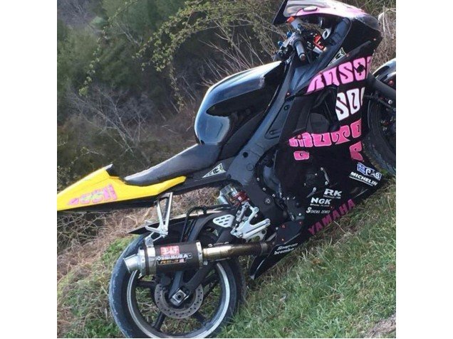 2003-2004 Yellow Pink Glossy Black Rossi Repsol 46 Yamaha YZF R6 Motorcycle Fairings