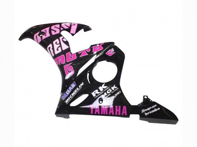 2003-2004 Yellow Pink Glossy Black Rossi Repsol 46 Yamaha YZF R6 Motorcycle Fairings