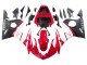 2006-2009 Red White Matte Black Yamaha YZF R6S Motorcycle Fairings