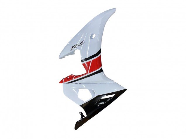 2006-2009 White Red Glossy Black Yamaha YZF R6S Motorcycle Fairings