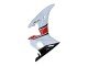 2006-2009 White Red Glossy Black Yamaha YZF R6S Motorcycle Fairings