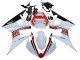 2006-2009 White Red Glossy Black Yamaha YZF R6S Motorcycle Fairings