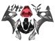 2006-2009 Black Red Yamaha YZF R6S Motorcycle Fairings