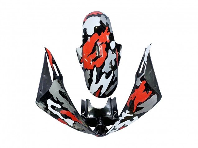2006-2009 Black Red Grey Camouflage Yamaha YZF R6S Motorcycle Fairings