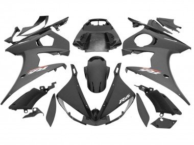 2006-2009 Glossy Black Matte Black Yamaha YZF R6S Motorcycle Fairings