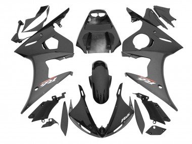 2006-2009 Glossy Black Matte Black Yamaha YZF R6S Motorcycle Fairings