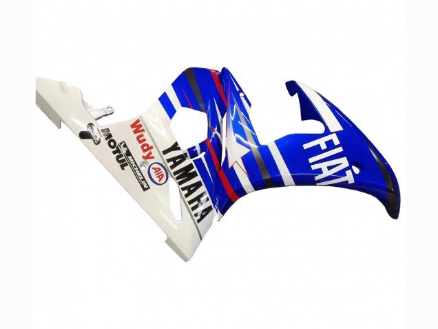 2005 Blue White Red Motul Michelin Fiat Yamaha YZF 600 R6 Motorcycle Fairings