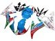 2005 Light Blue White Green Red Kastinee Dunlop Motul Yamaha YZF 600 R6 Motorcycle Fairings