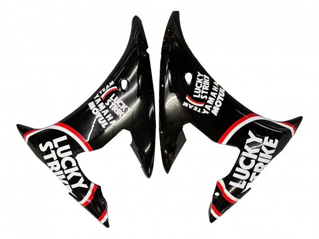 2005 Glossy Black White Lucky Strike Motul Yamaha YZF 600 R6 Motorcycle Fairings