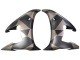 2005 Matte Black Grey Geometric Yamaha YZF 600 R6 Motorcycle Fairings