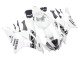2006-2007 White Glossy Black Motul Michelin Yamaha YZF 600 R6 Motorcycle Fairings