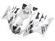 2006-2007 White Glossy Black Motul Michelin Yamaha YZF 600 R6 Motorcycle Fairings