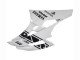 2006-2007 White Glossy Black Motul Michelin Yamaha YZF 600 R6 Motorcycle Fairings