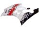 2006-2007 White Red Black Motul Yamaha YZF 600 R6 Motorcycle Fairings