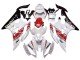 2006-2007 White Red Black Motul Yamaha YZF 600 R6 Motorcycle Fairings