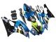 2006-2007 Blue Neon Green Black Shark Yamaha YZF 600 R6 Motorcycle Fairings