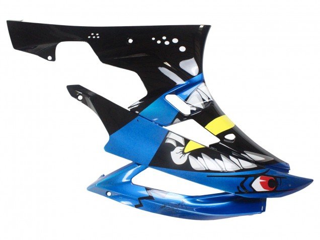 2006-2007 Blue Neon Green Black Shark Yamaha YZF 600 R6 Motorcycle Fairings