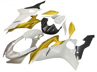 2017-2023 White Gold Yamaha YZF 600 R6 Motorcycle Fairings