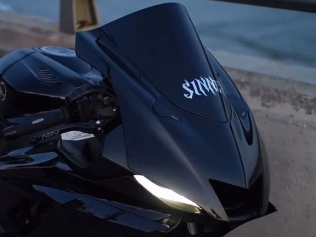 2017-2023 Glossy Black Yamaha YZF 600 R6 Motorcycle Fairings