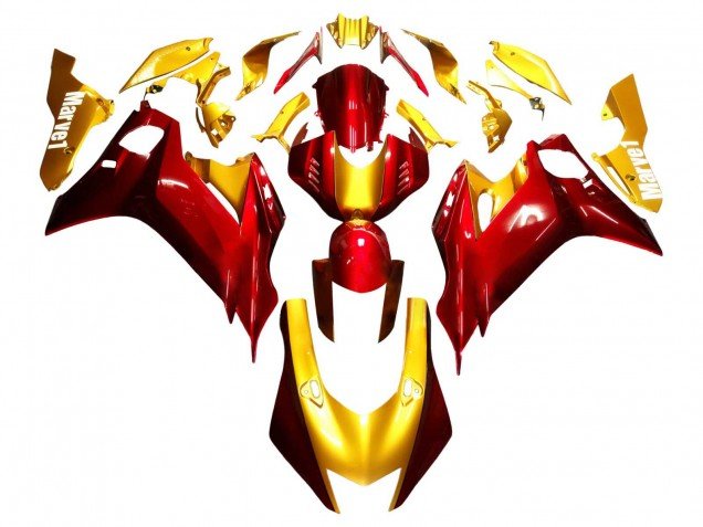 2017-2025 Gold Red Yamaha YZF 600 R6 Motorcycle Fairings