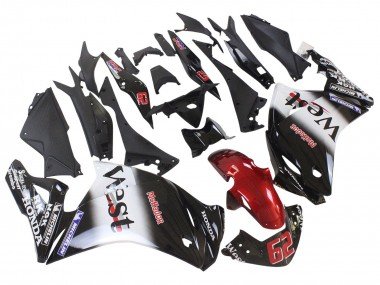 2011-2015 Glossy Black White West Red HRC 62 Honda CBR250RR Motorcycle Fairings