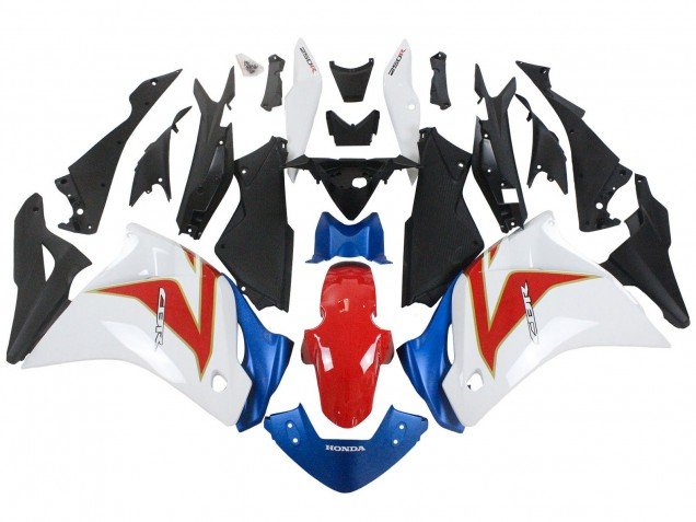 2011-2015 White Red Light Blue Honda CBR250RR Motorcycle Fairings