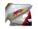 2000-2006 Silver Red Black Stripe Racing Honda VTR1000 Motorcycle Fairings