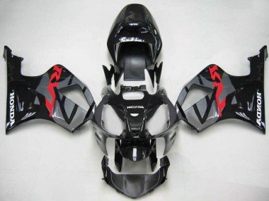 2000-2006 Glossy Black Grey Honda VTR1000 Motorcycle Fairings
