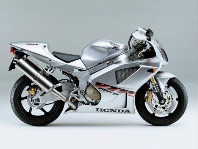 2000-2006 Silver White Racing Honda VTR1000 Motorcycle Fairings
