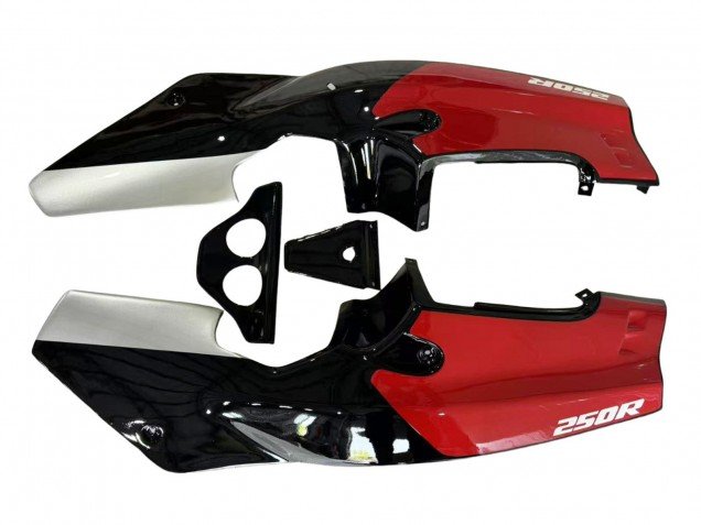 1988-1989 Silver Red Glossy Black Honda NSR250R Motorcycle Fairings